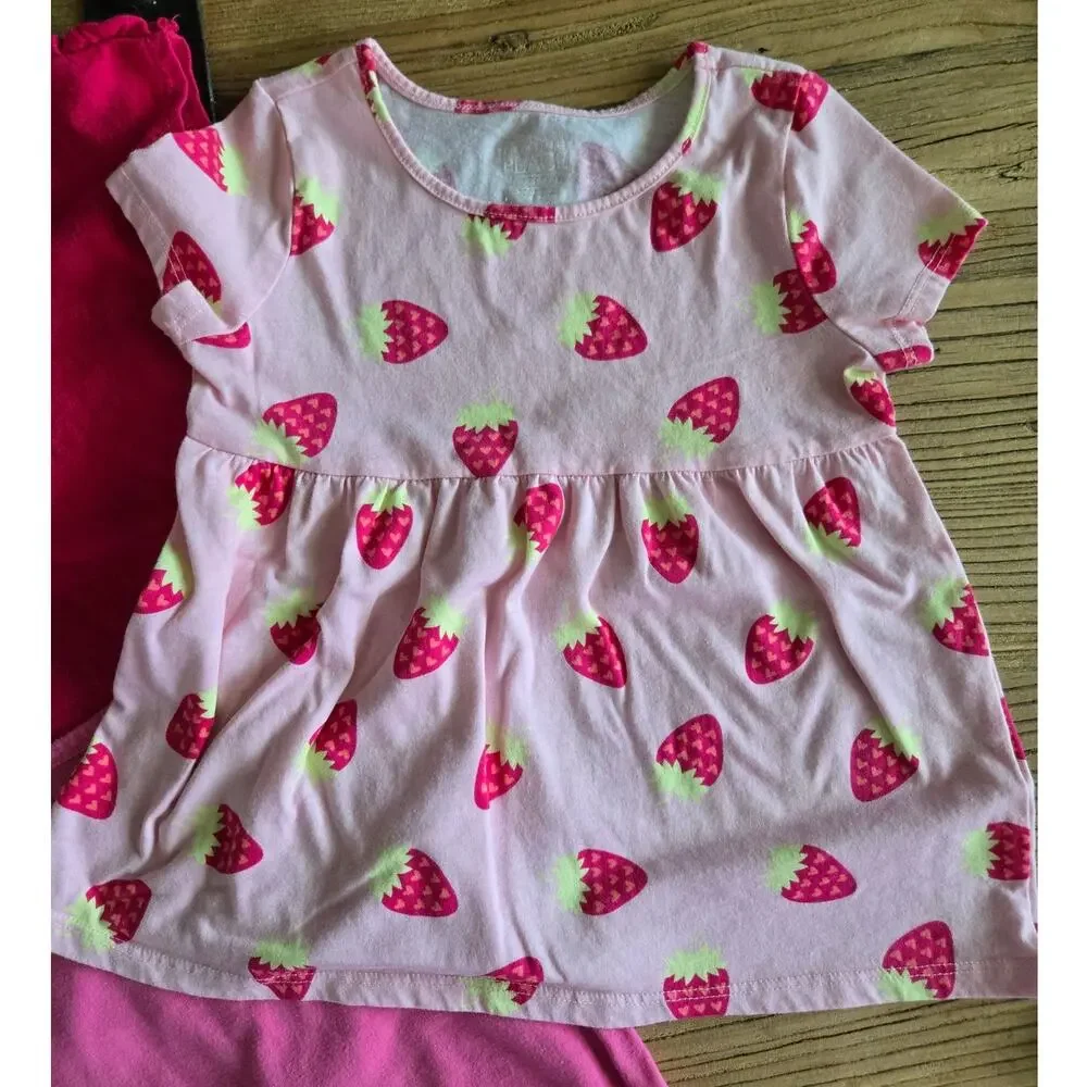 Children's Place Tee Shirt and Summer Tops Bundle sz 5T Strawberry